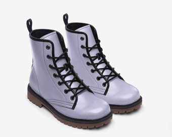 Light Purple Boots Casual Leather Lightweight boots MT