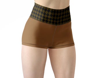 Women's brown Yoga Shorts