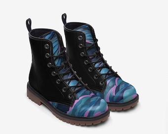 Czarne buty Różowo-czarne modne buty Codzienne skórzane Lekkie buty MT