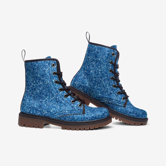 Blue casual boots deals