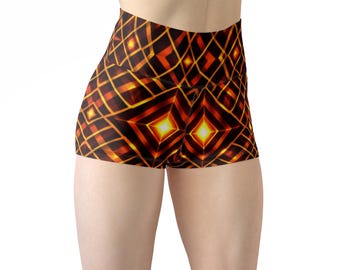 Women's Brown Yoga Shorts