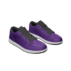 Lila Leder Sneakers