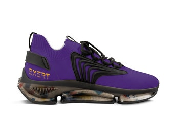 Mens Purple and Gold Sneakers