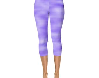 Leggings capri morados