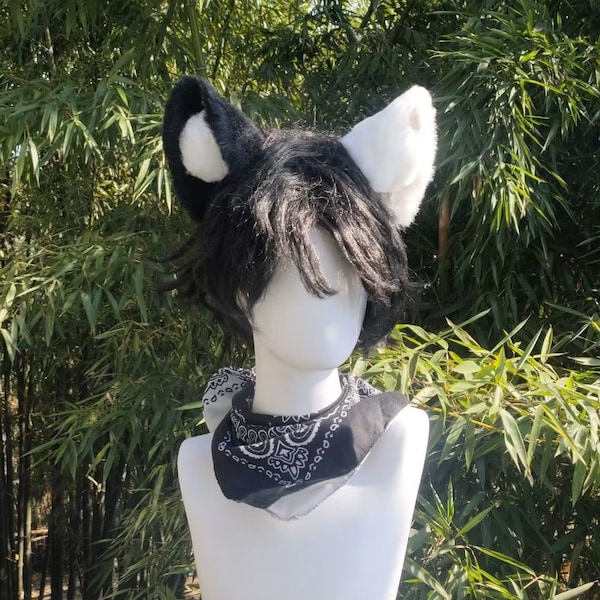 White Dog Ears Costume - Etsy
