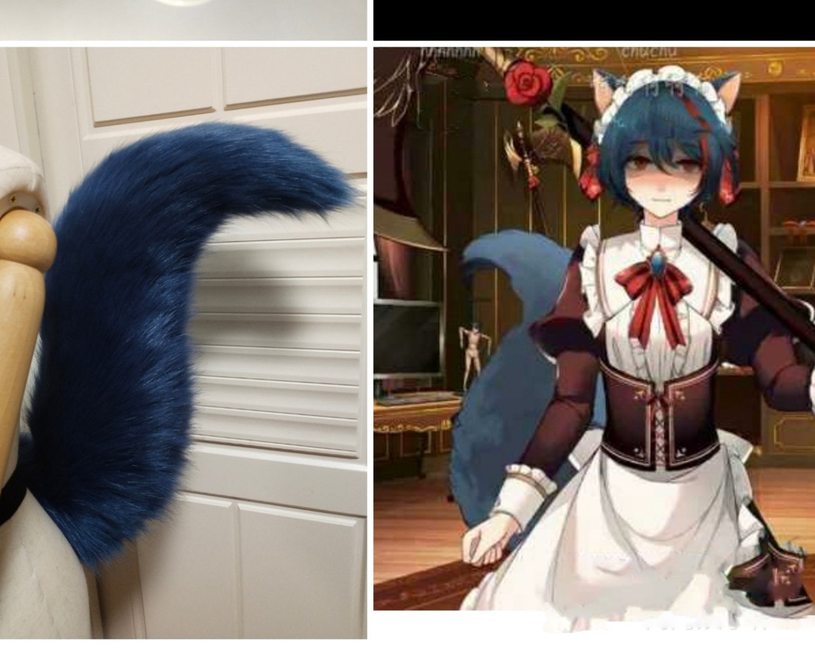 Blue Cat Earscute Luxury Realistic Dog Ears Etsy