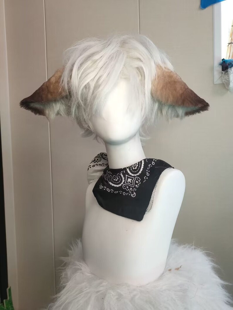 Brown Fox Ears，cute Luxury Realistic Wolf Ears Headband,halloween ...