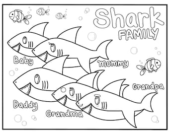 Baby Shark Pages Etsy