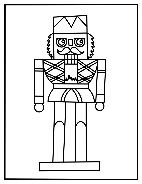 Nutcracker Coloring Page | Etsy