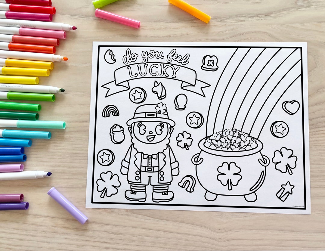 St Patrick's Day Coloring Page