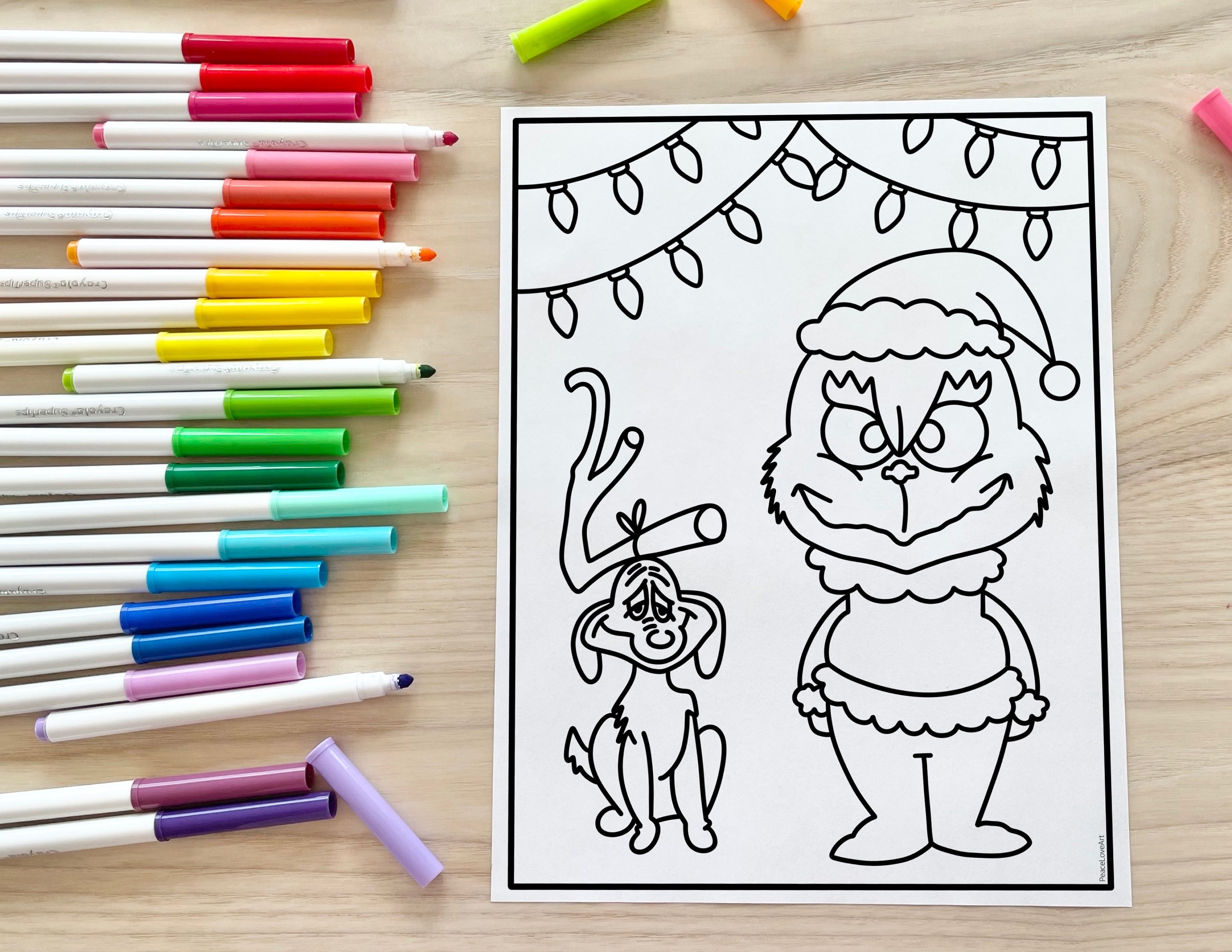 christmas coloring pages grinch