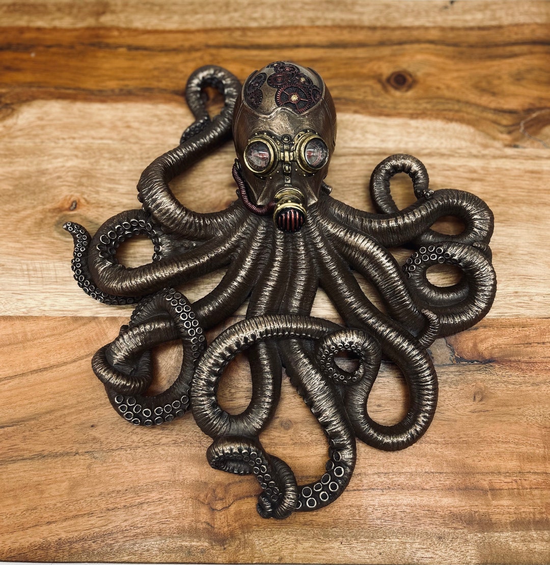 Tableau Toile Steampunk Cœur – Décoration Murale Élégante, Fait Main, Cadré, Gris