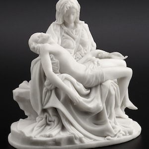 Pieta by Michelangelo Mother Mary Holding Jesus Pieta Sculpture Pieta Statue Resin At home Christmas decorations Mother Day Gift image 10