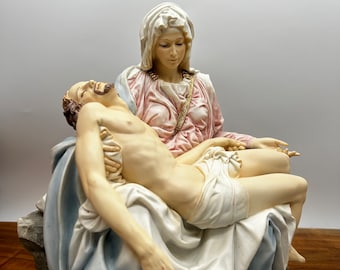 Pieta by Michelangelo Mother Mary Holding Jesus | Pieta Sculpture | Pieta Statue Resin | At home Christmas decorations Mother Day Gift