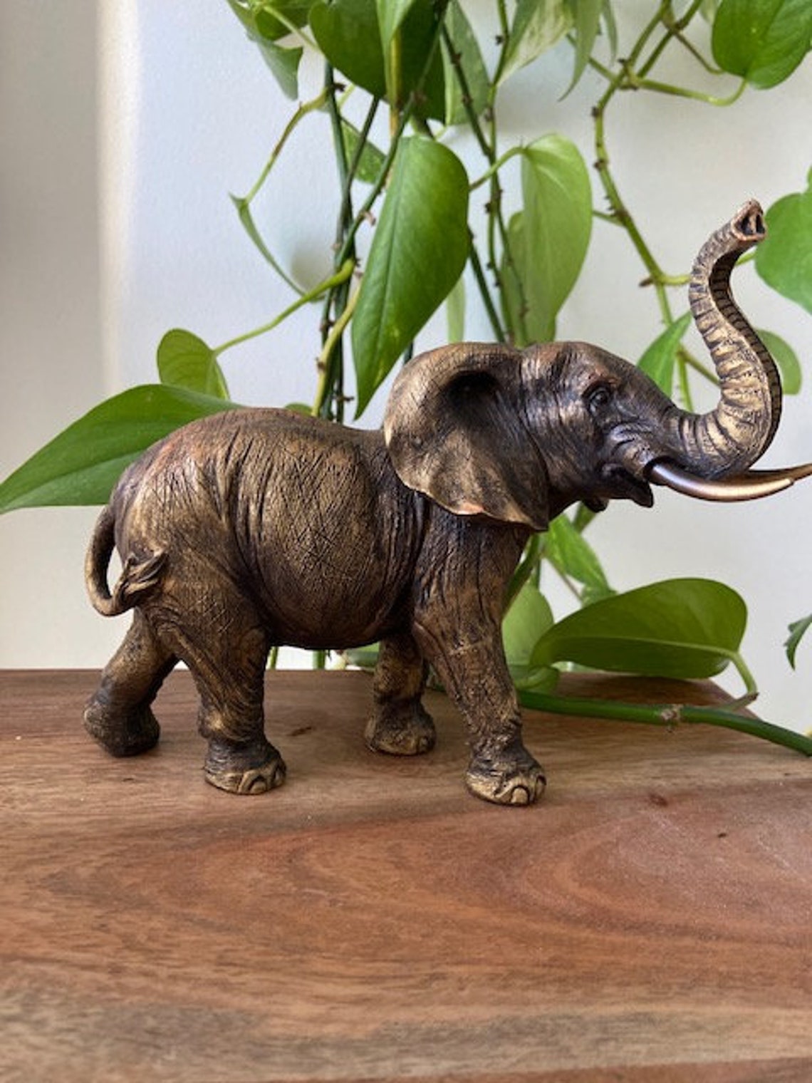 Elephant Figurine Trunk up Feng Shui Home Decor | Etsy