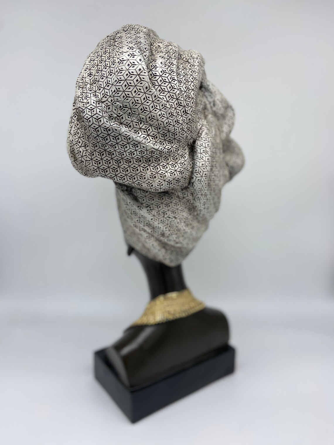 Statue of African American Lady African Lady Head Wrap Etsy