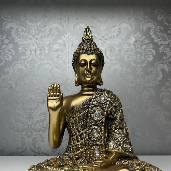 Buddha Statue Indoor, Golden Statue Of Buddha For Home, Buddha Statue Home Goods, Buddha Indoor Decoration, Indoor Décor Mother Day Gift