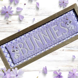 Bunnies Cross Stitch Pattern: Easter Needlepoint (PDF Pattern)