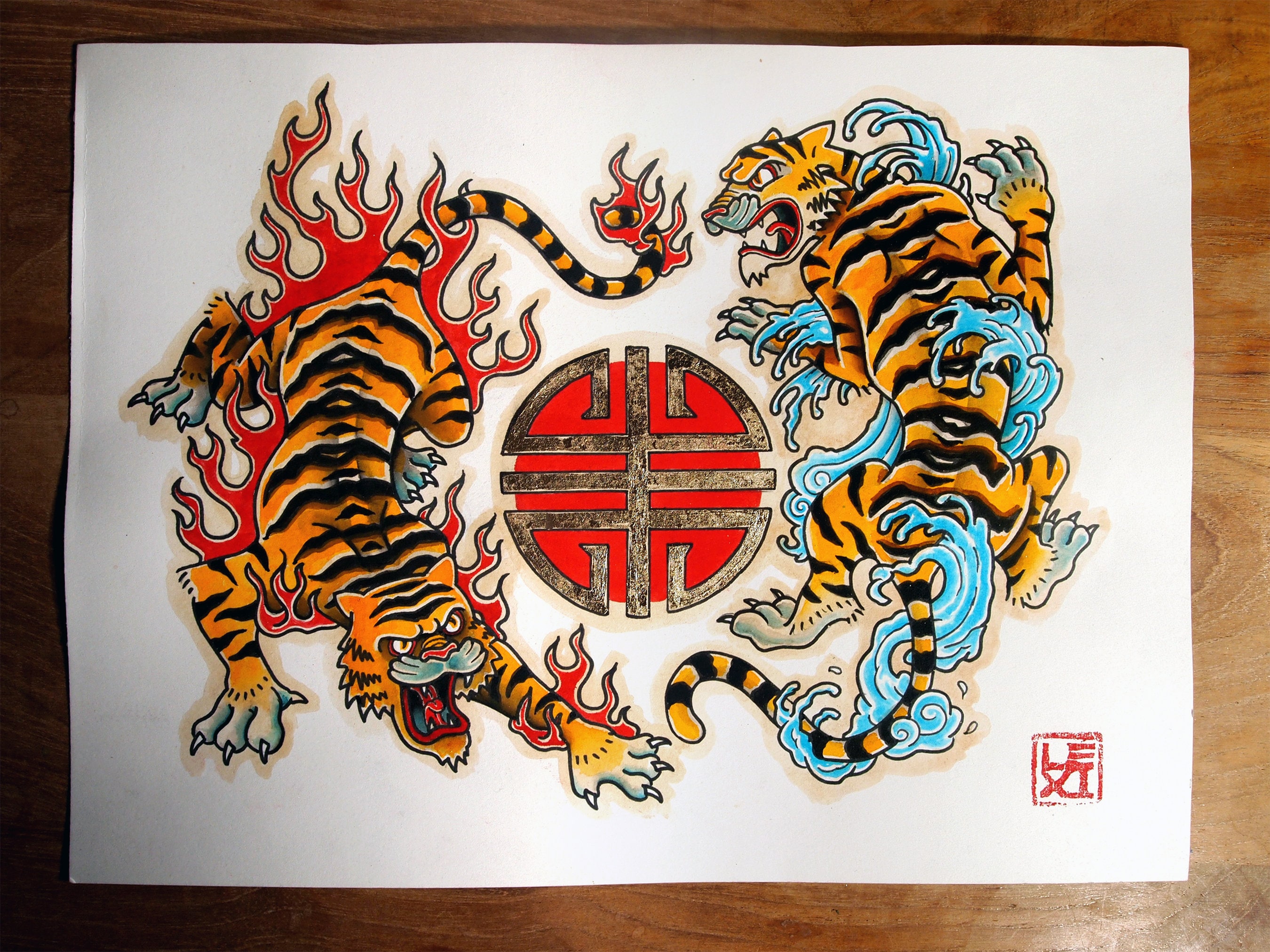 Tiger HeadChinese New Year 2022Tattoo TigerNew Year 2022  Tiger head  tattoo Tshirt designs Shirt designs