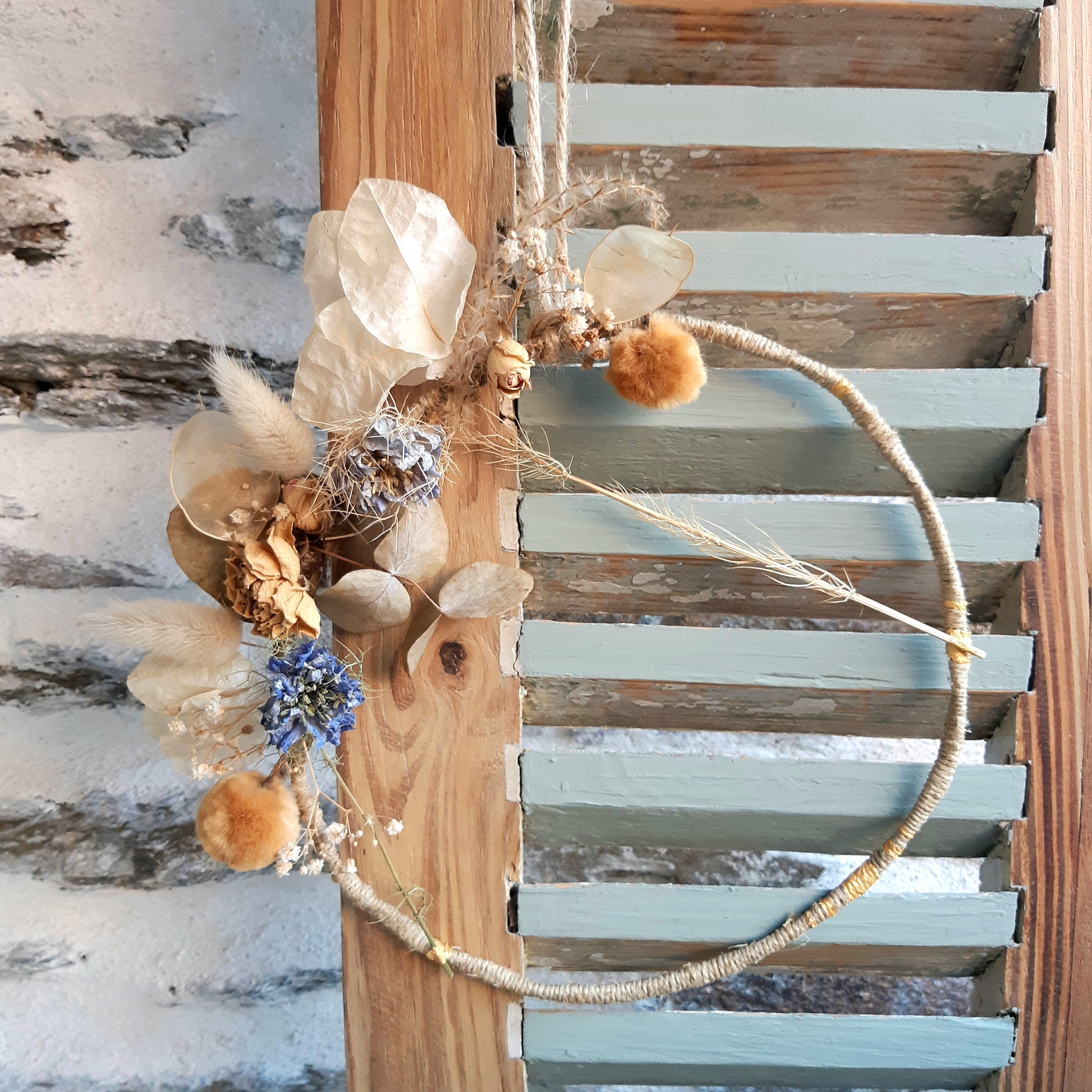 Couronne Fleurs Séchées
