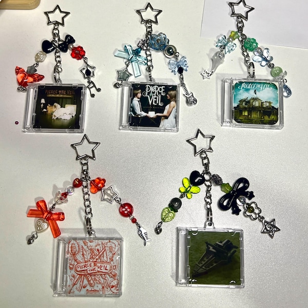 Rock+Custom Artist CD keychains