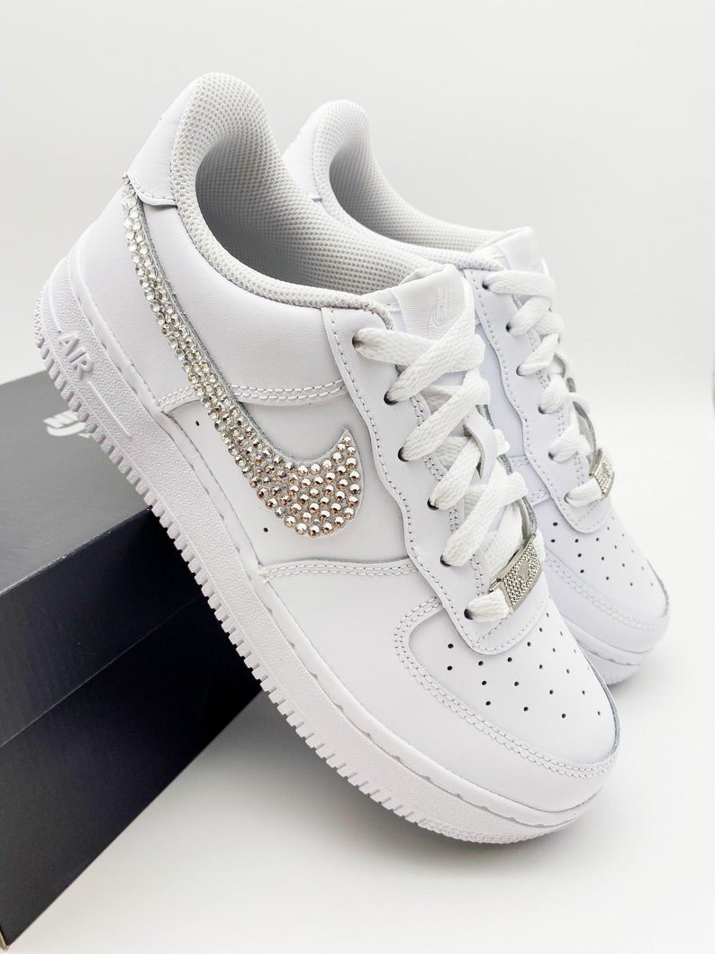 nike air force 1 sparkle swoosh