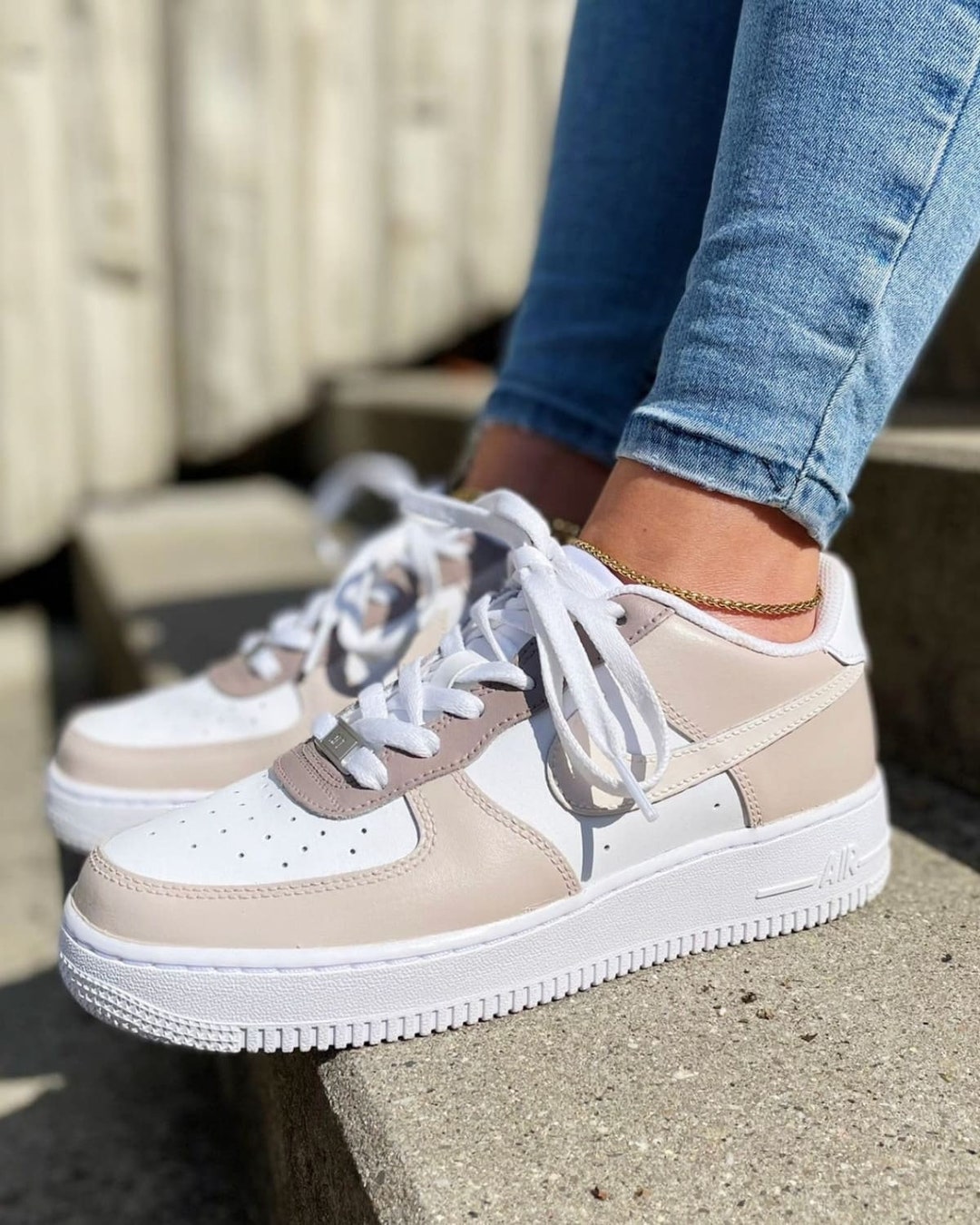 Custom Air Force 1 Cappuccino - Etsy.de