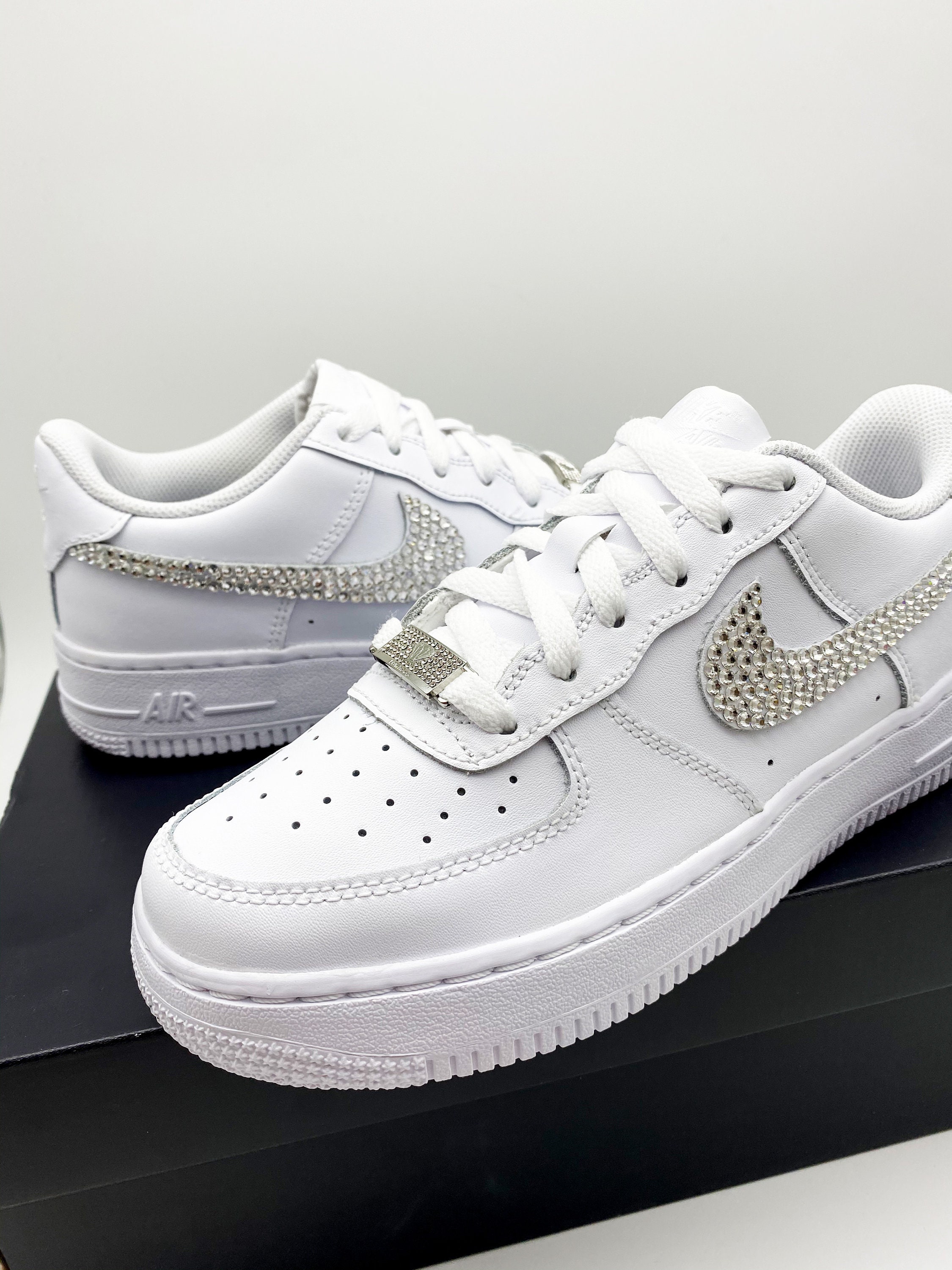 Custom Nike Air Force 1 Glitter Swarovski | Etsy