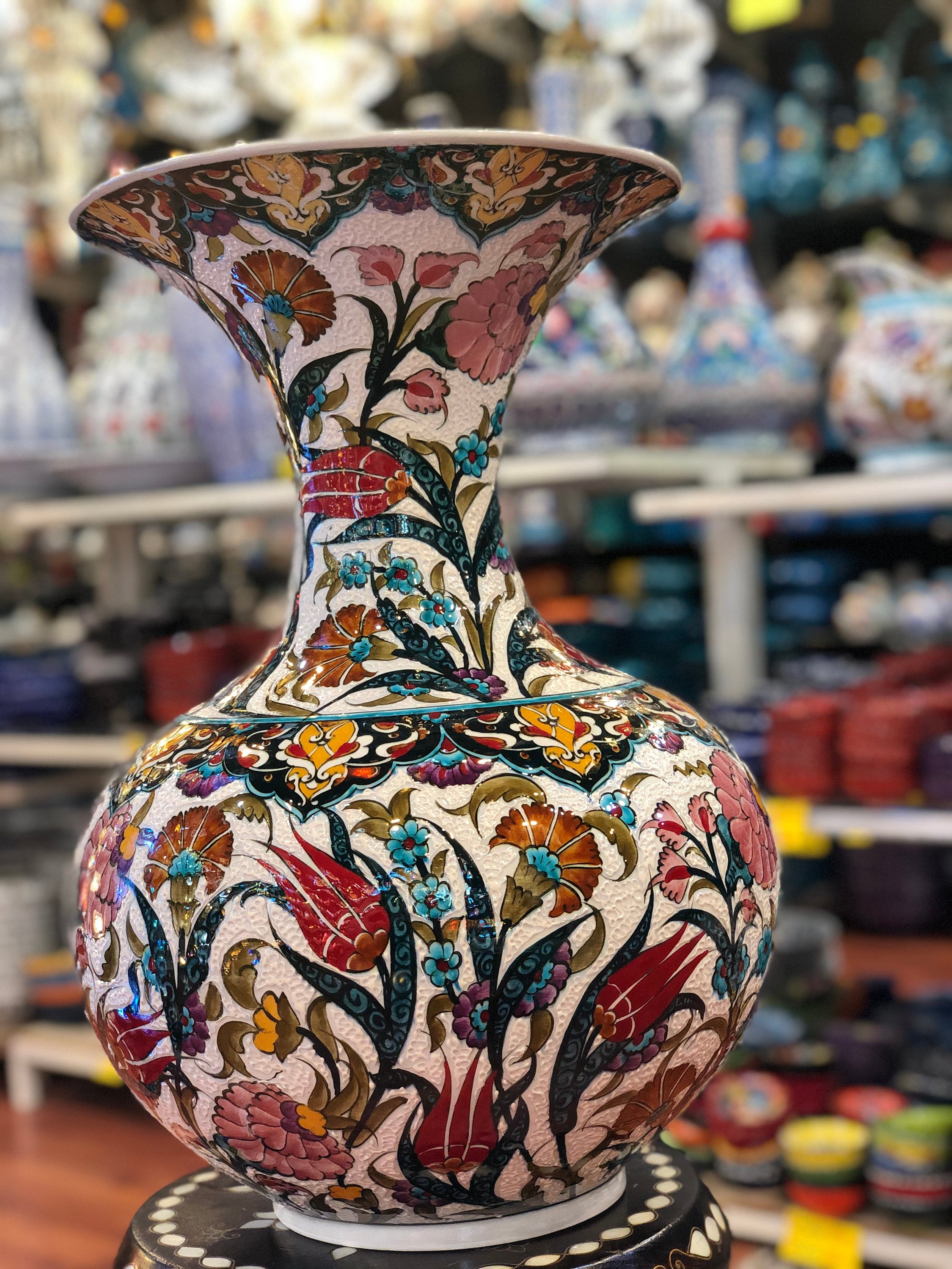 Handmade Turkish Ceramic Vase 48x34cm 4kg | Etsy