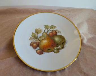 Zierteller Coupteller atmosphärisches Früchte-Stillleben mit Birne & Stachelbeeren Stil Naturalismus Orchard-Muster PT Bavaria Tirschenreuth