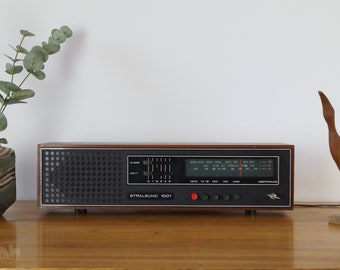 Rundfunkempfangsgerät Vintage Radio Modell Stralsund 1001 Robotron Vertrieb Berlin DDR altes UKW Radiogerät Transistorradio 70er Jahre Radio