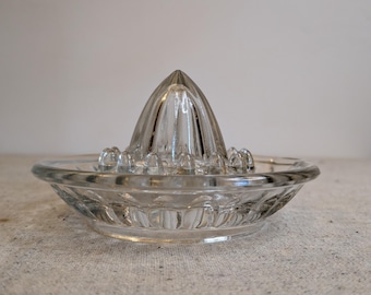 Zitronenpresse Pressglas Zitruspresse für frisch gepressten Fruchtsaft robust leicht zu reinigen praktisch plastikfreie Küche Vintage Füchse