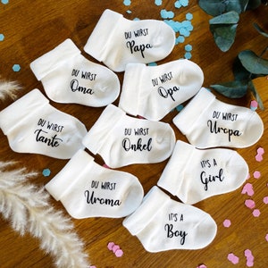 Babysocken Statement Socken Verkündung