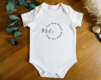 Baby Body - Aus dem Bauch, mitten ins Herz - personalisierbar