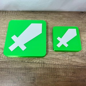 LOGO MODERATION TWITCH decorazione da parete con badge, decorazione per ufficio, twitch mod | Consegna gratuita