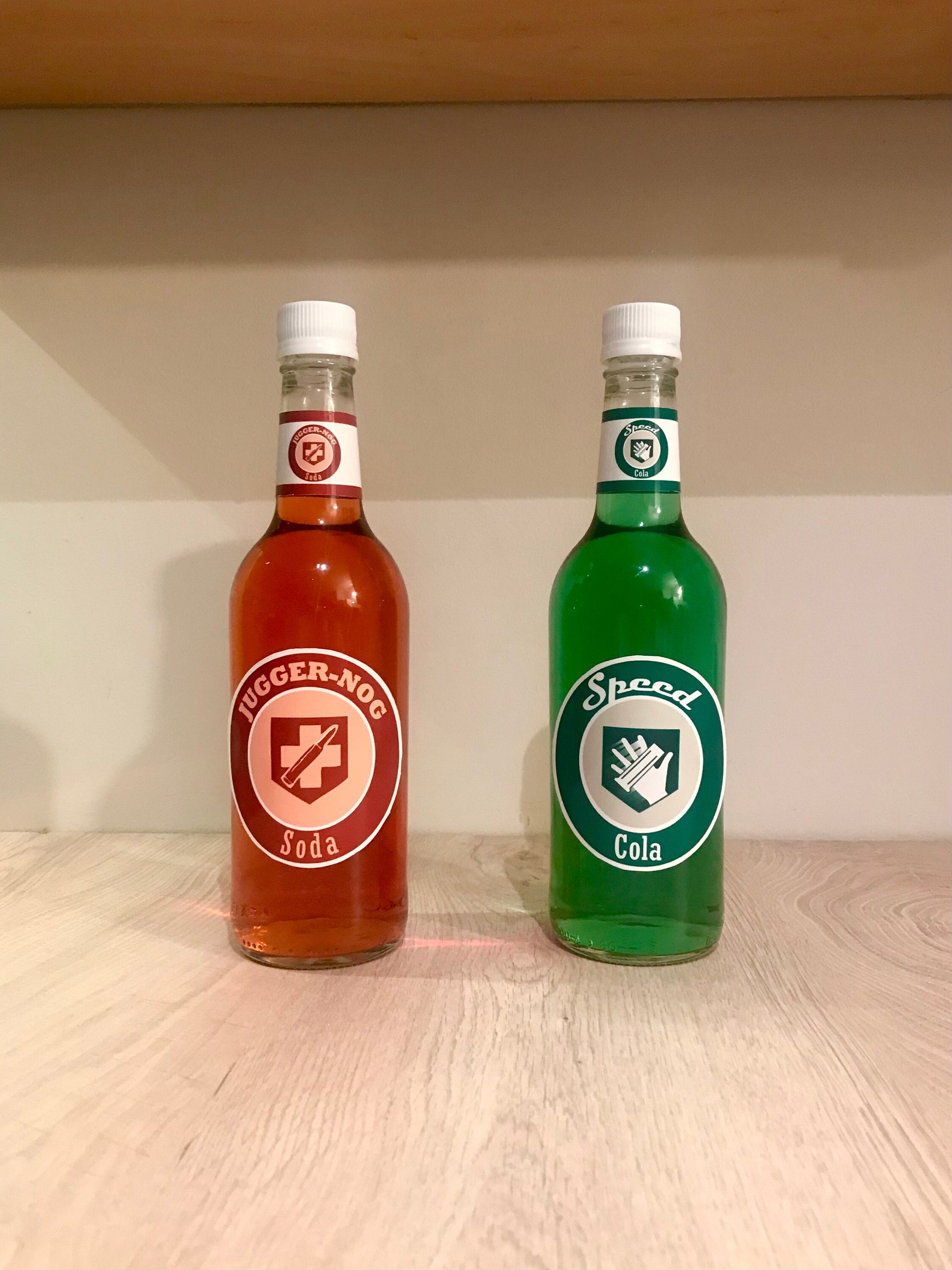 Check out my set of Perk a Cola bottles I made! Bought the labels off of   and made everything else. The lights underneath add a cool effect as  well. : r/CODZombies