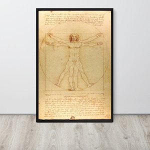 Leonardo da Vinci - Vitruvian Man (1490) - Fine Art Print