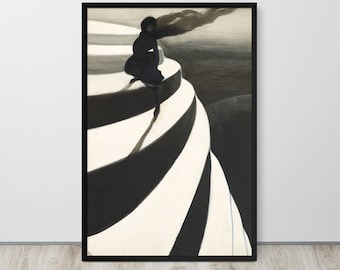 Vertigo Print, 1908 Artwork by Léon Spilliaert, Belgian Symbolist