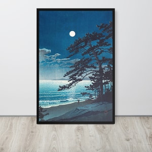 Hasui Kawase - Spring Moon, Ninomiya Beach (1932) - Fine Art Print