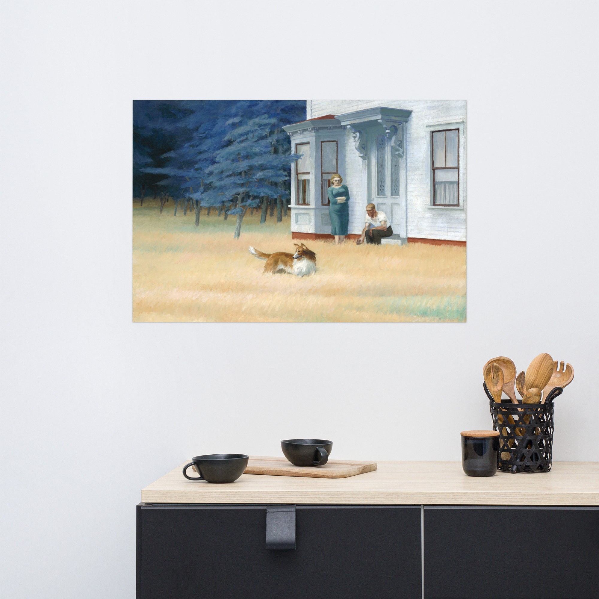 Edward Hopper - Cape Cod Evening (1939) - Fine Art Print - Etsy