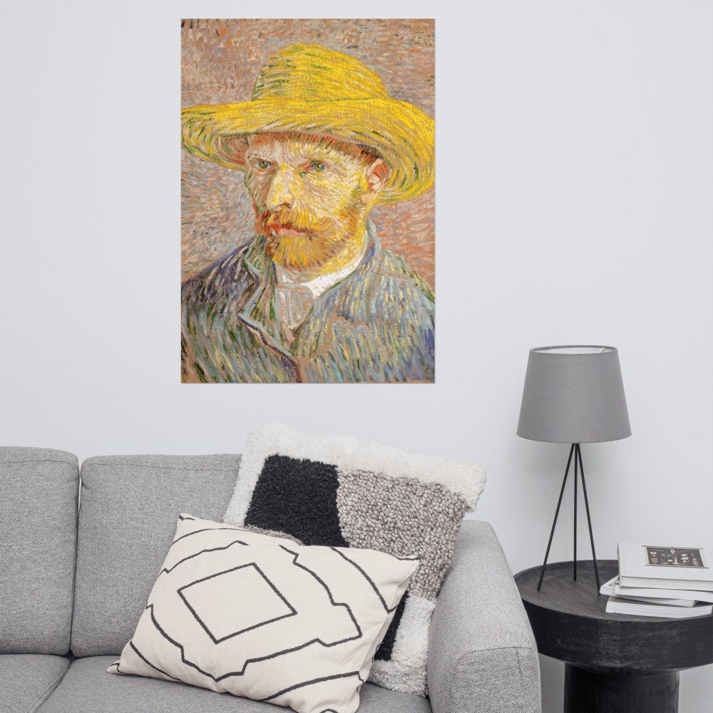 Vincent Van Gogh Self-portrait With a Straw Hat 1887 - Etsy