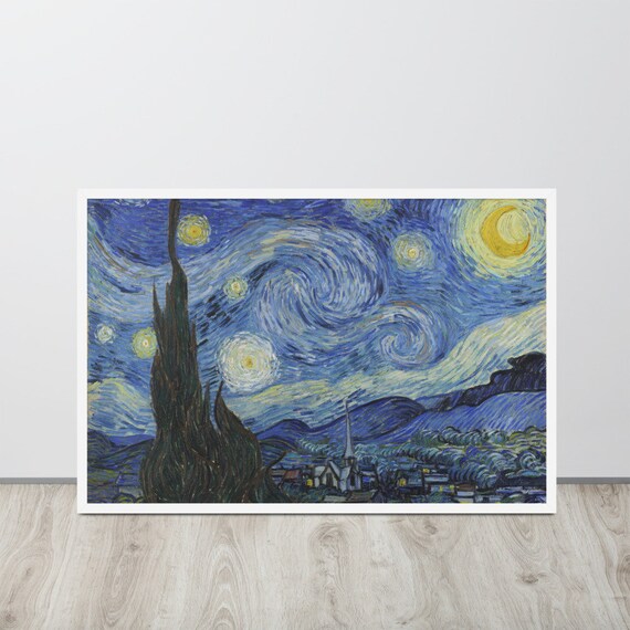 Vincent Van Gogh - the Starry Night (1889) - Fine Art Print - Etsy