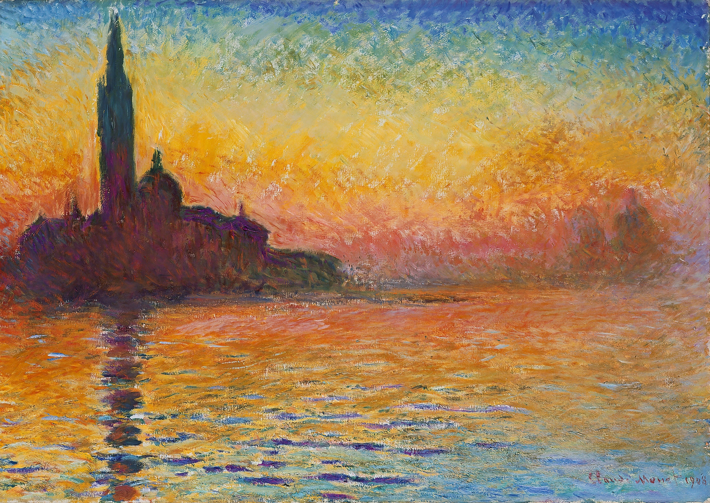 Claude Monet, San Giorgio Maggiore at Dusk, 1908-1912, National Museum Cardiff, Cardiff, Wales.