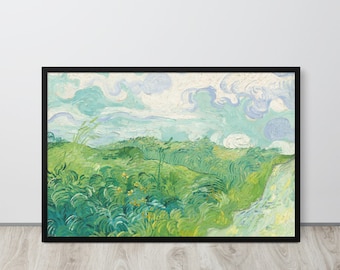 Vincent van Gogh - Green Wheat Fields, Auvers (1890) - Fine Art Print