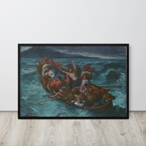 Eugène Delacroix - Chrystus śpiący podczas burzy (1853) - Wydruk artystyczny