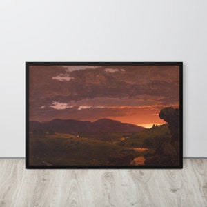 Frederic Edwin Church - Twilight, Short Arbiter Twixt Day and Night (Sunset) (1874) - Fine Art Print