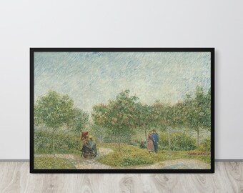 Vincent van Gogh - Garten mit Hofpaaren, Quadrat Saint-Pierre (1887) - Fine Art Print
