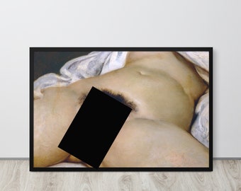 Gustave Courbet : L'origine del mondo, L'origine du monde (1866) - Stampa Fine Art