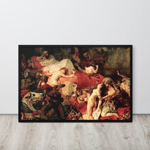 Eugène Delacroix - Śmierć Sardanapala (1827) - Druk artystyczny