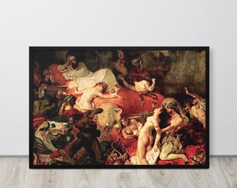 Eugène Delacroix - The Death of Sardanapalus (1827) - Fine Art Print